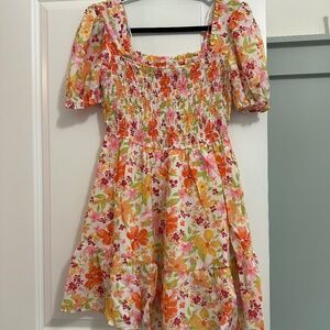 MINE Floral Babydoll Dress Size Large